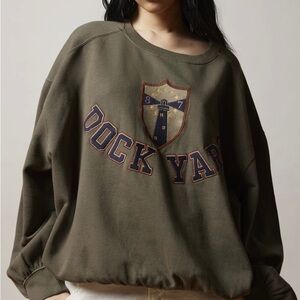 NWT Urban Outfitters BDG Dock Yard Pullover Oversized Sweatshirt